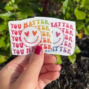 Groovy You Matter Vinyl Decal | Positive Vibes | Laptop Decal | Tumbler Decal |